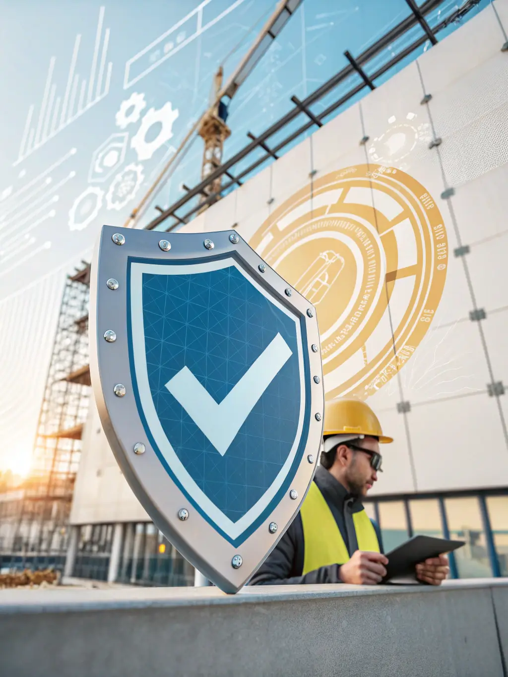 A shield icon combined with a document, symbolizing compliance and security in tax matters.